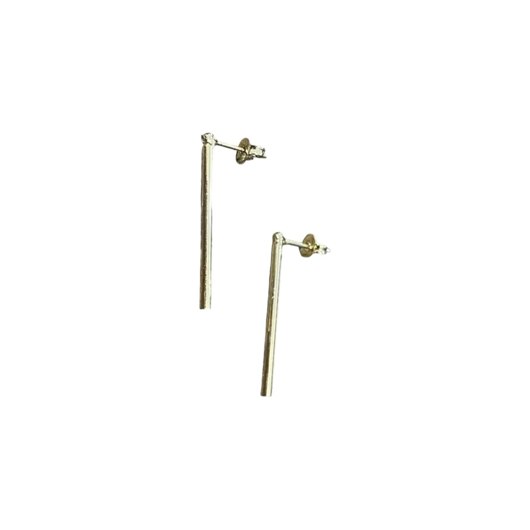 Brinco Antunes HM Reto Banhado a Ouro 18K
