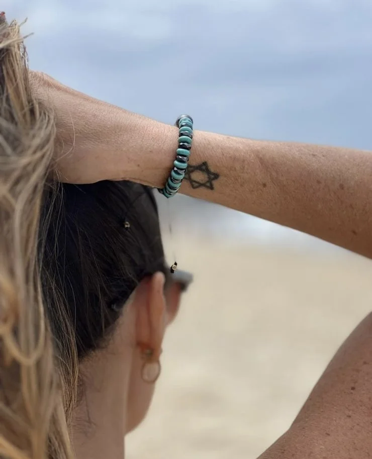 Pulseira Antunes HM Disco Turquesa com Hematita